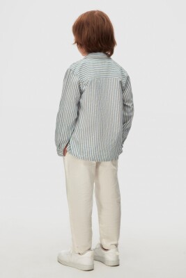 Erkek Çocuk Gömlek 9Ay-4Yaş 48610 Mavi - 3