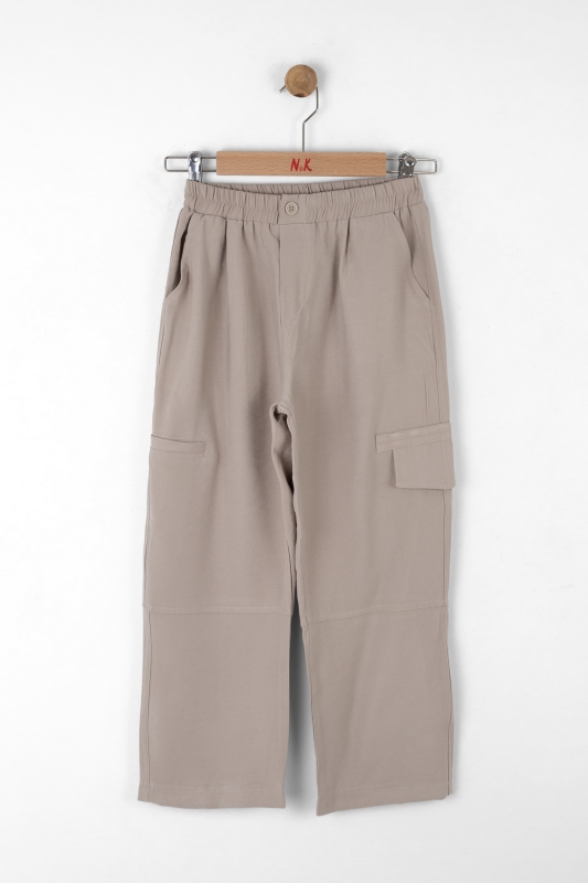 Erkek Çocuk Pantolon 8-14 Yaş 68302 Vizon - NK KİDS