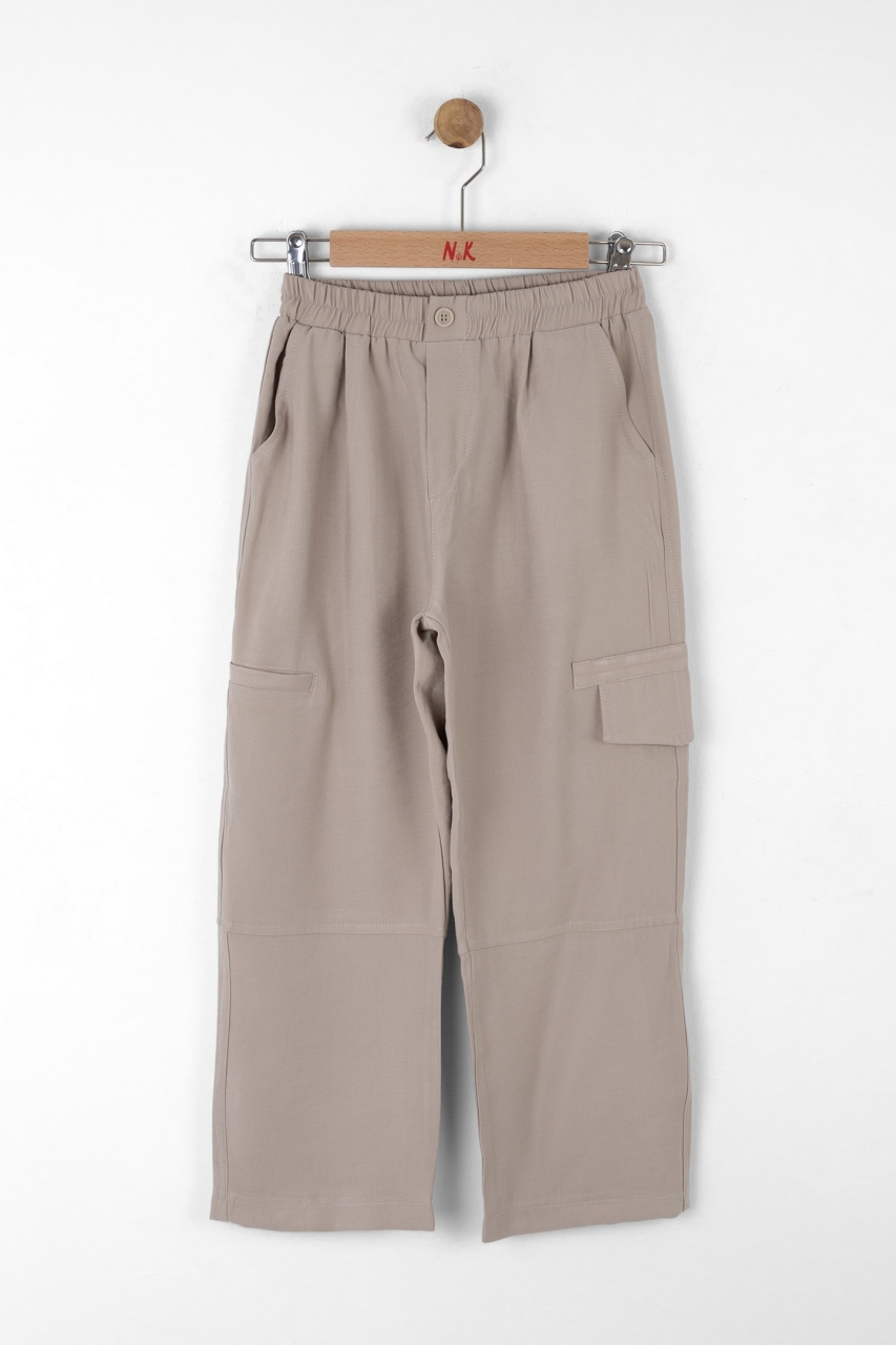 Erkek Çocuk Pantolon 8-14 Yaş 68302 Vizon - 1