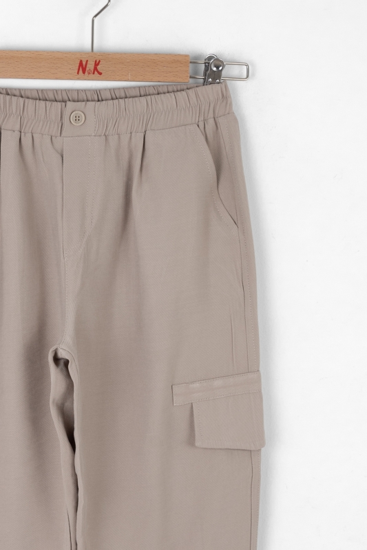 Erkek Çocuk Pantolon 8-14 Yaş 68302 Vizon - 3