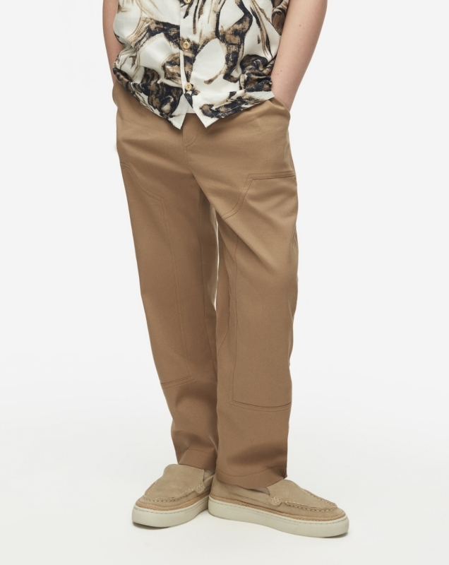 Erkek Çocuk Pantolon 8-14 Yaş 68326 Kahverengi - NK KİDS