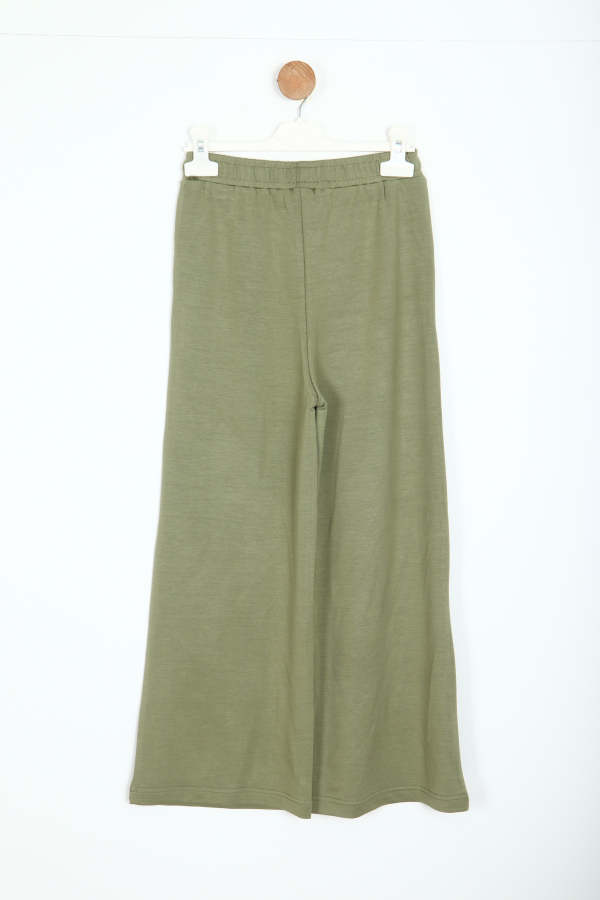 Kız Çocuk Pantolon 8-14 Yaş 58337 Haki - 3