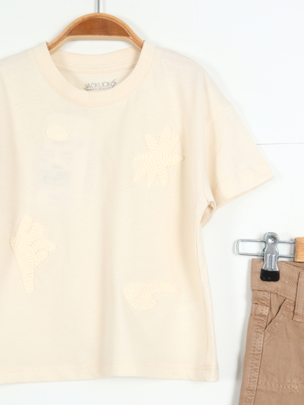 Erkek Çocuk Kombin Takmı 1-4 Yaş SET0322 Camel - 3