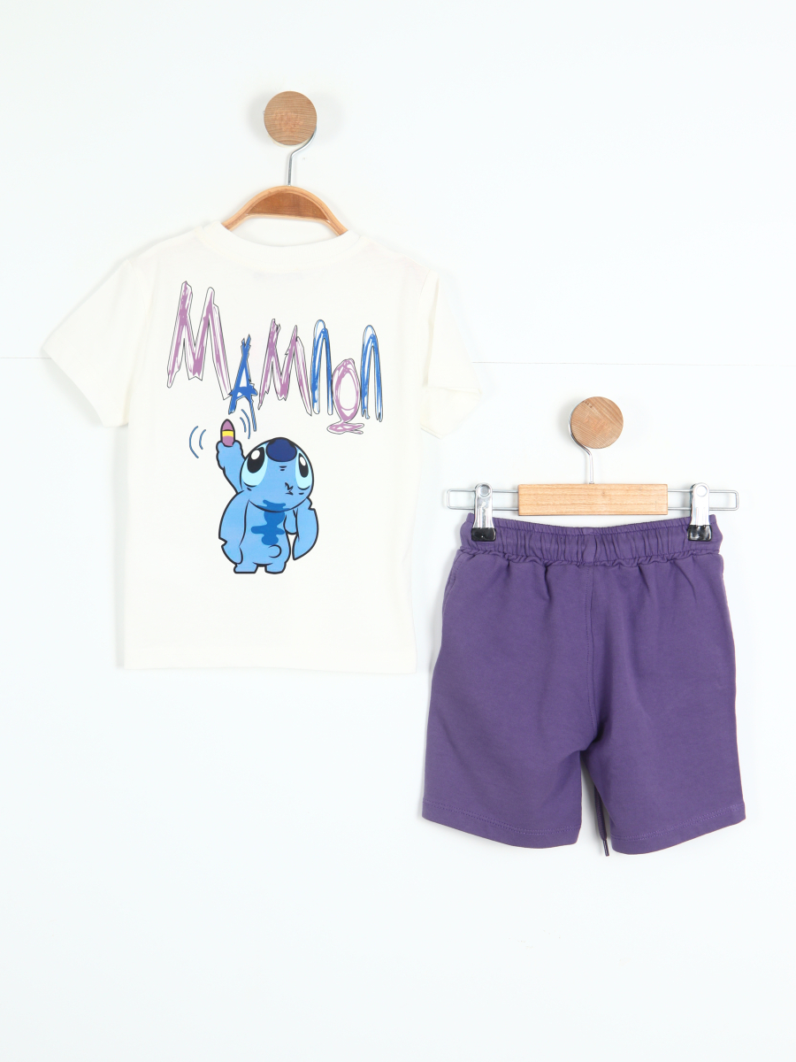 Erkek Çocuk Kombin Takmı 1-4 Yaş SET0325 Mor - 4