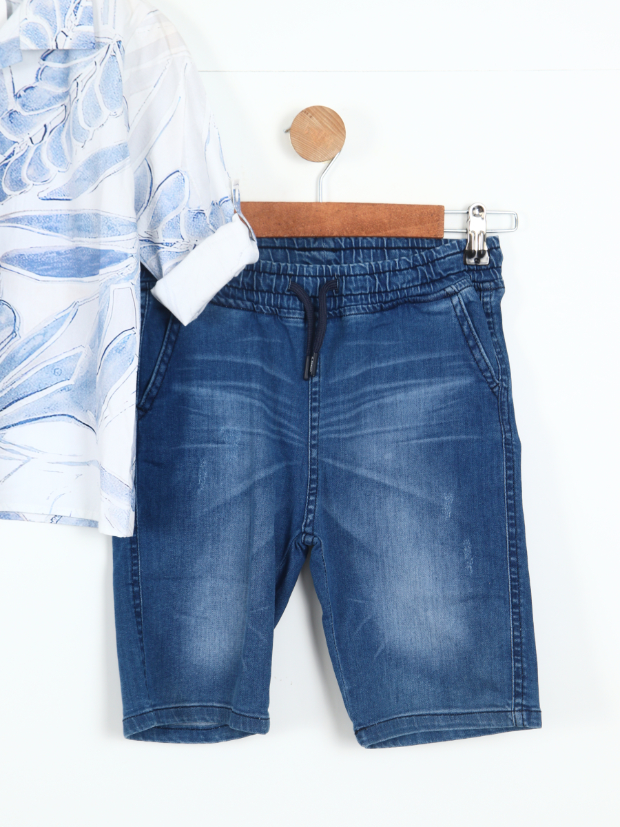 Erkek Çocuk Kombin Takmı 4-8 Yaş SET0334 Mavi - 2