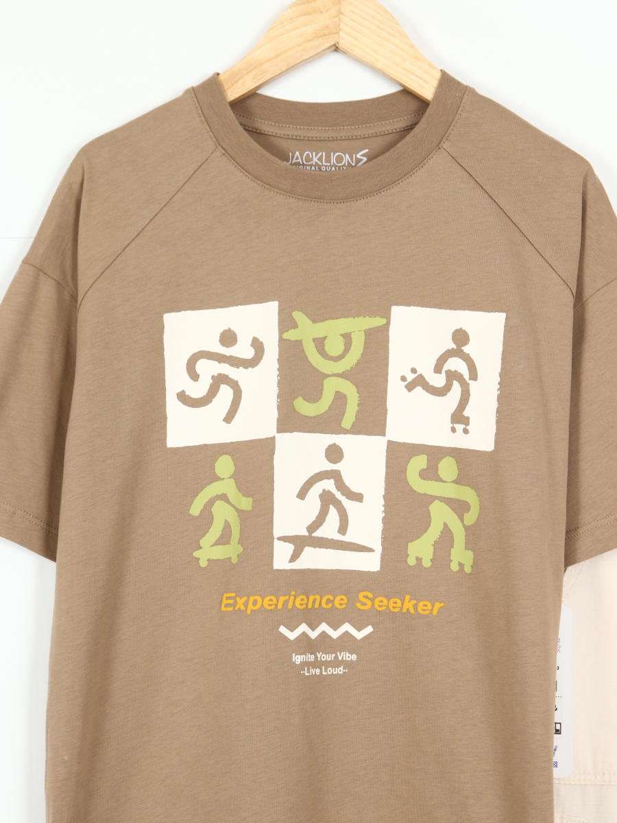 Erkek Çocuk Kombin Takmı 9-13 Yaş SET0336 Kahverengi - 3