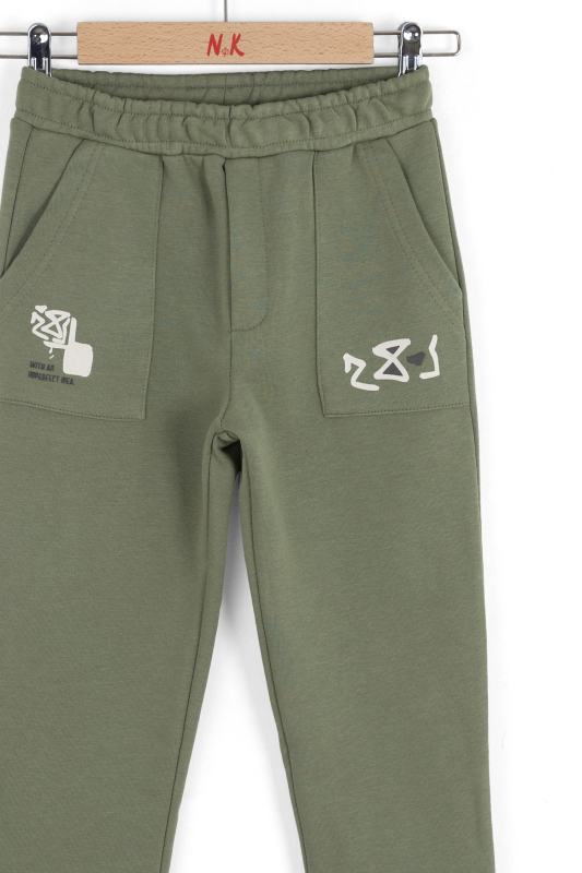 Erkek Çocuk Pantolon 4-8 Yaş 69503 Haki - 3