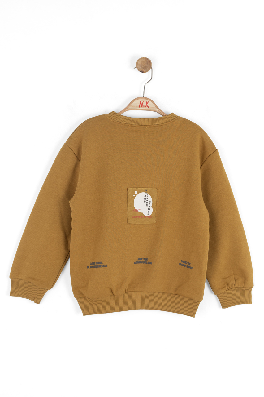 Erkek Çocuk Swaetşirt 4-8 Yaş 49509 Hardal - 5