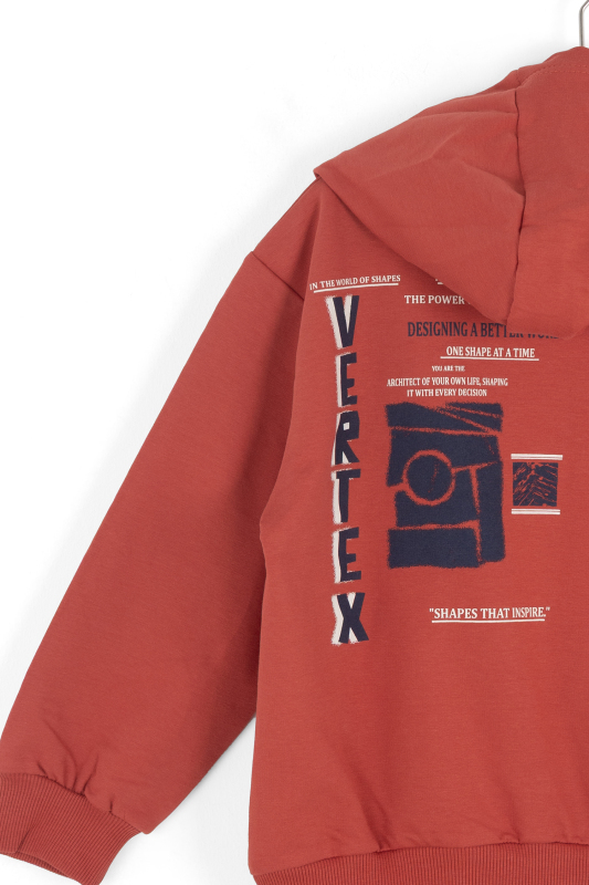 Erkek Çocuk Swaetşirt 4-8 Yaş 49501 Kiremit - 3