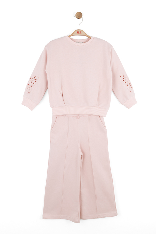 Kız Çocuk Eşofman Takım 4-8 Yaş 19504 Pembe - 3