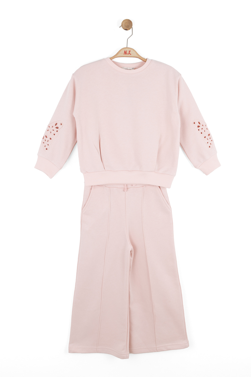 Kız Çocuk Eşofman Takım 4-8 Yaş 19504 Pembe - 3