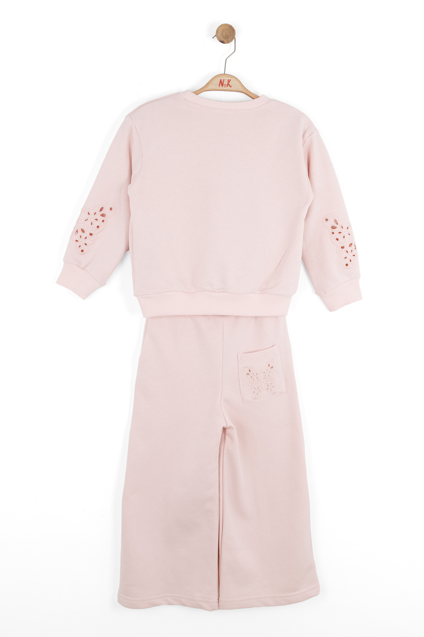 Kız Çocuk Eşofman Takım 4-8 Yaş 19504 Pembe - 4