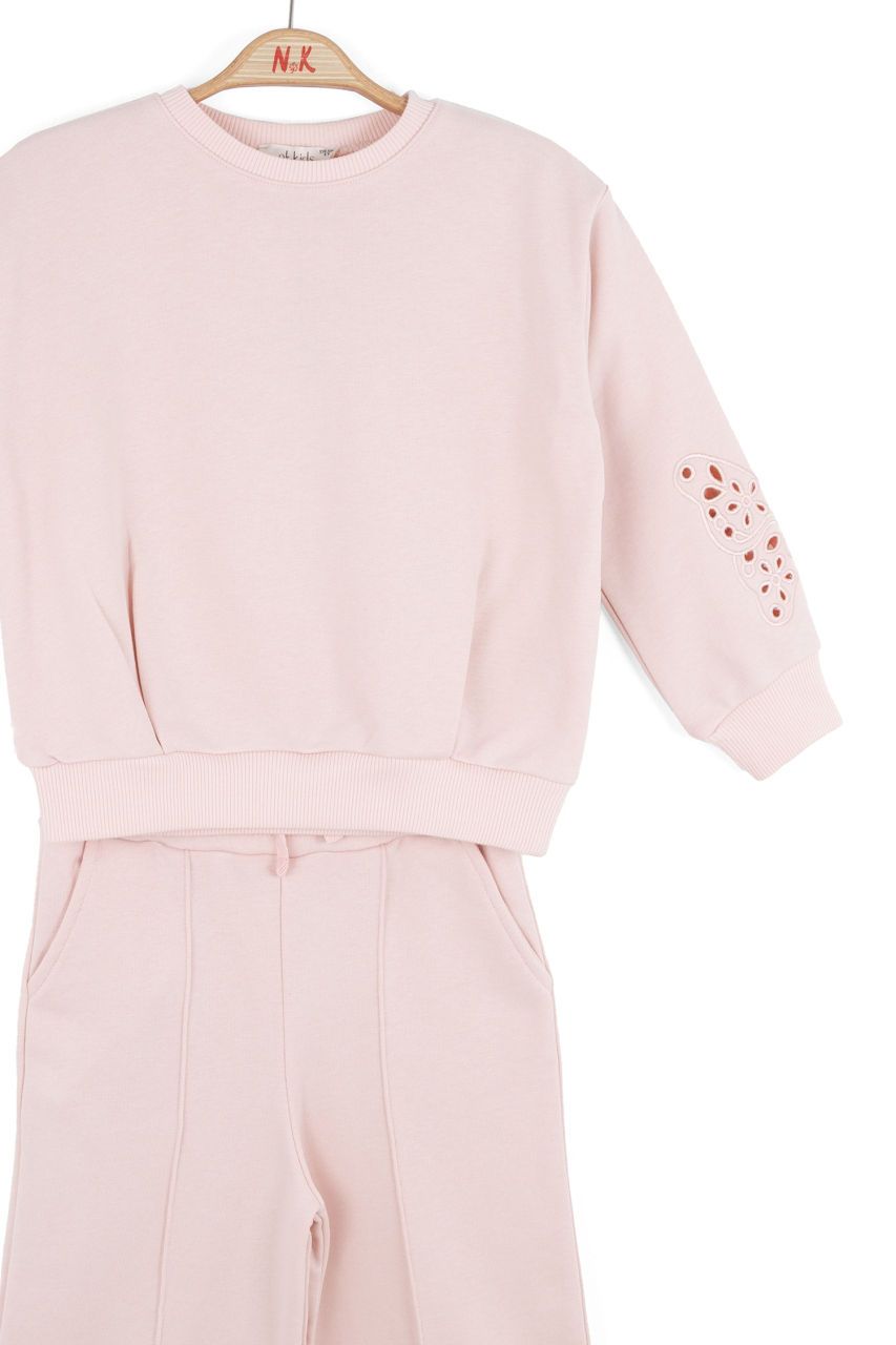 Kız Çocuk Eşofman Takım 4-8 Yaş 19504 Pembe - 5