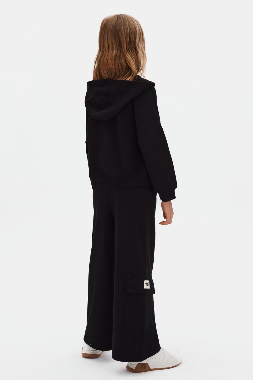 Kız Çocuk Eşofman Takım 8-14 Yaş 19302 Siyah - 2