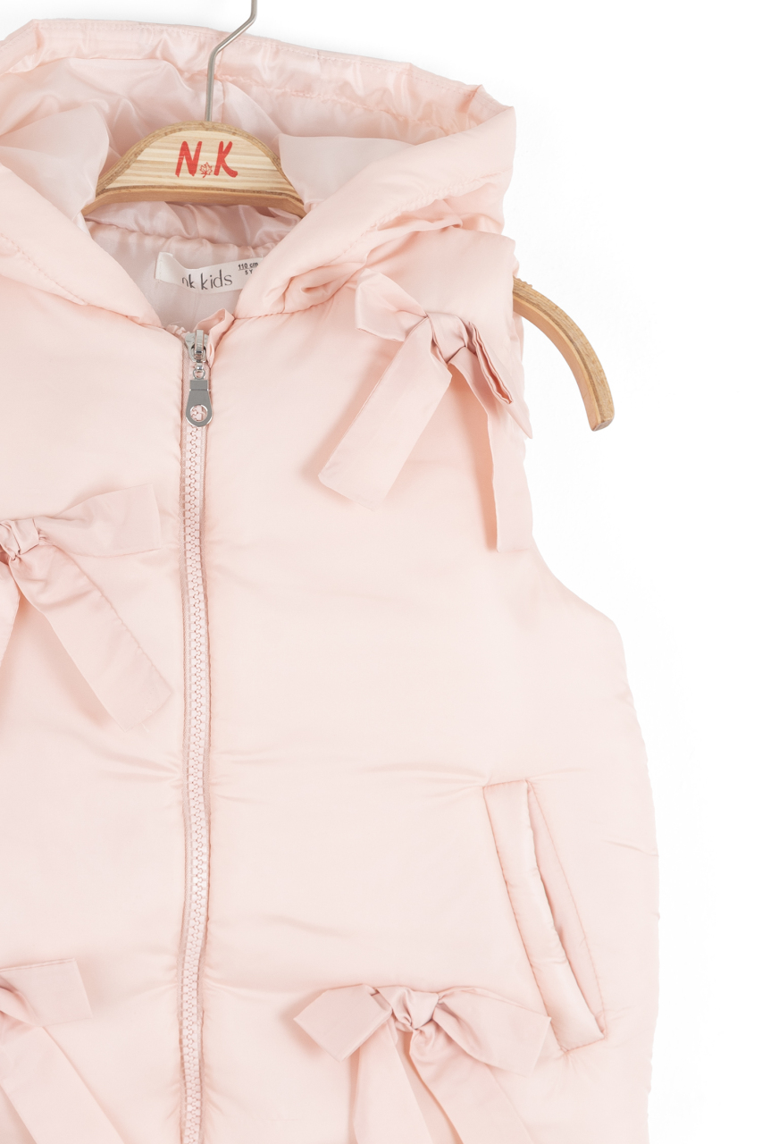 Kız Çocuk Yelek 4-8 Yaş 39526 Pembe - 4