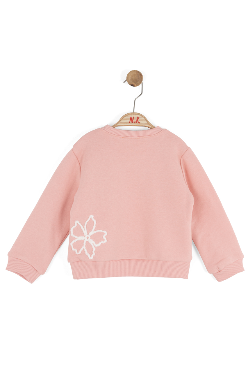 Kız Çocuk Sweatşirt 1-4 Yaş 39607 Somon - 2