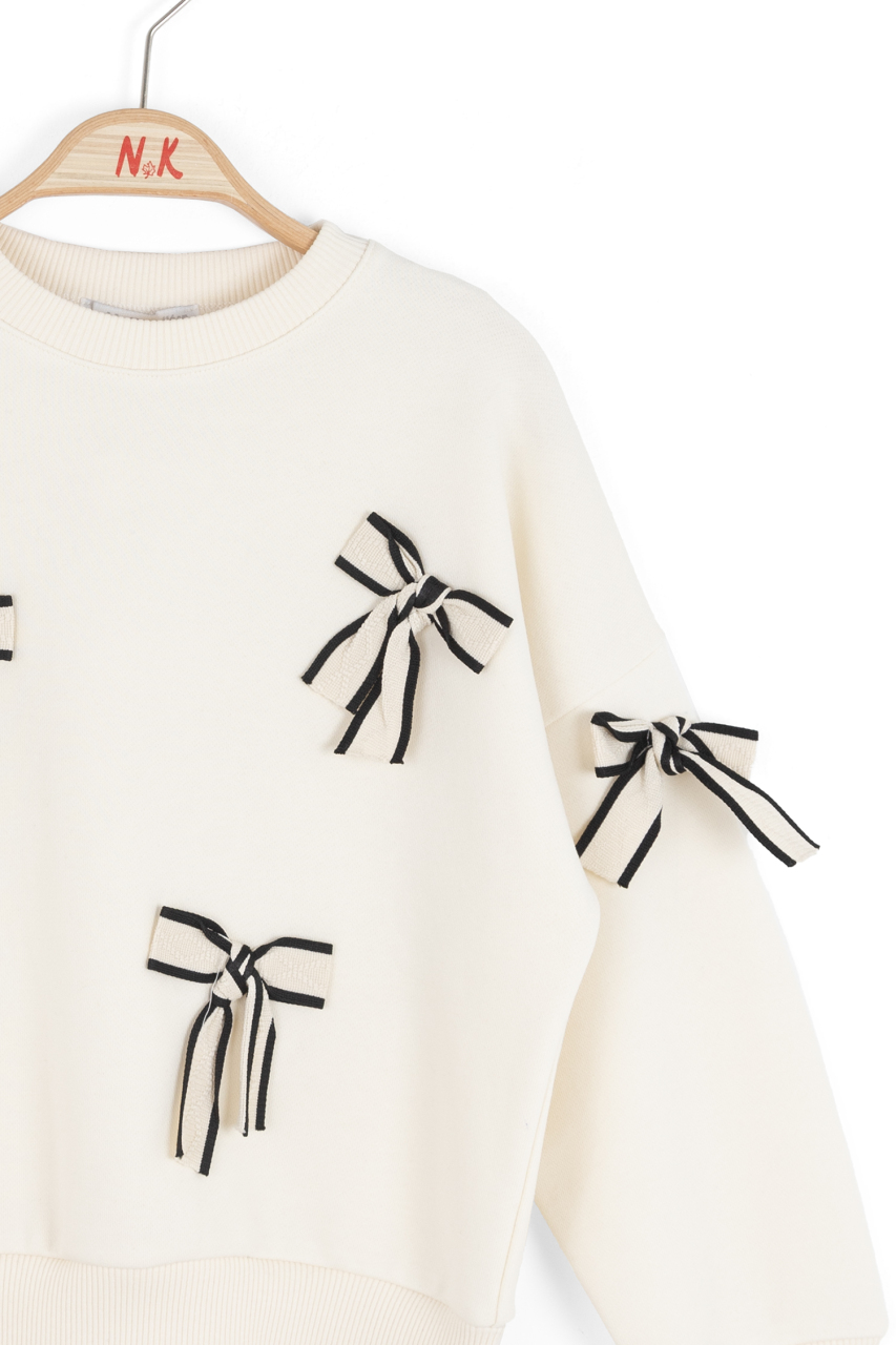 سويت شيرت بناتي من عمر 4 إلى 8 سنوات 39508 - 4