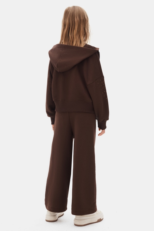 Kız Çocuk Eşofman Takım 8-14 Yaş 19307 Kahve - 2