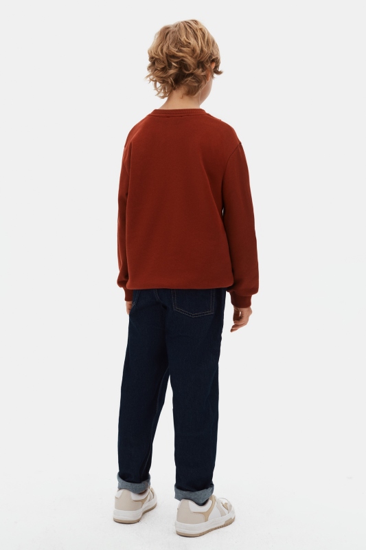 Erkek Çocuk Swaetşirt 8-14 Yaş 49301 Bordo - 3