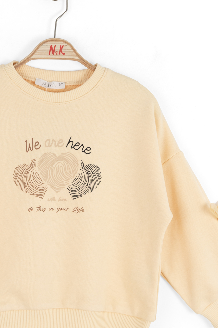 سويت شيرت بناتي من عمر 4 إلى 8 سنوات 39517 - 4