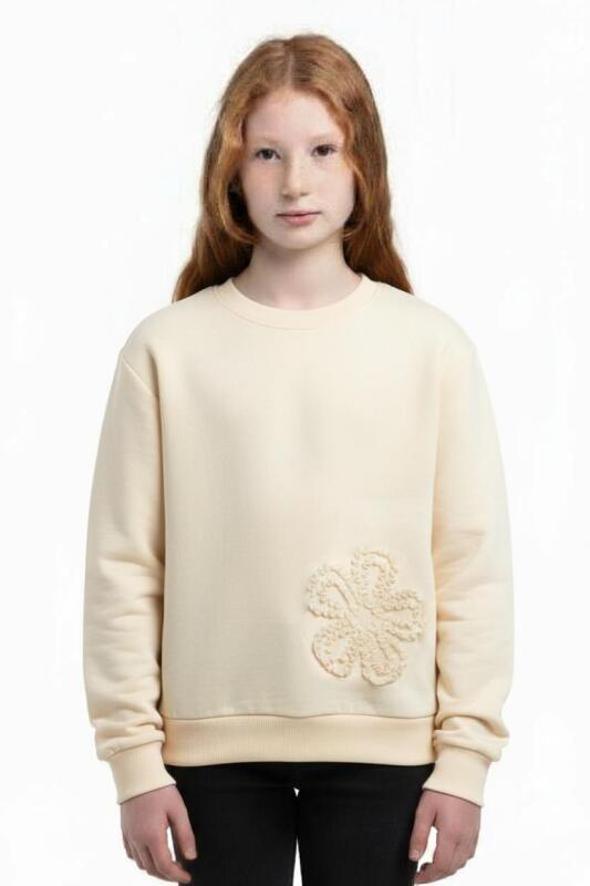 Kız Çocuk Sweatşirt 1-4 Yaş 39610 Krem - NK KİDS