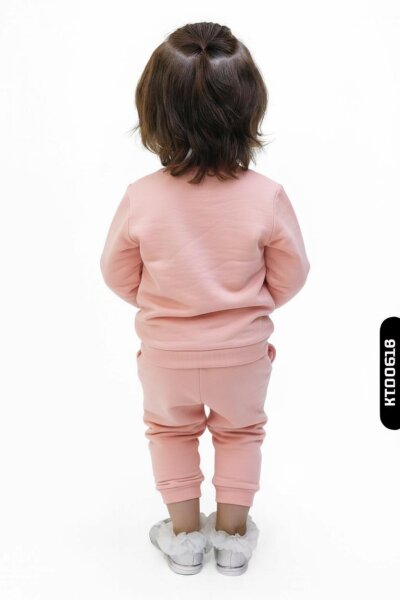 Kız Çocuk Eşofman Takım 1-4 Yaş 19604 Pembe - 2