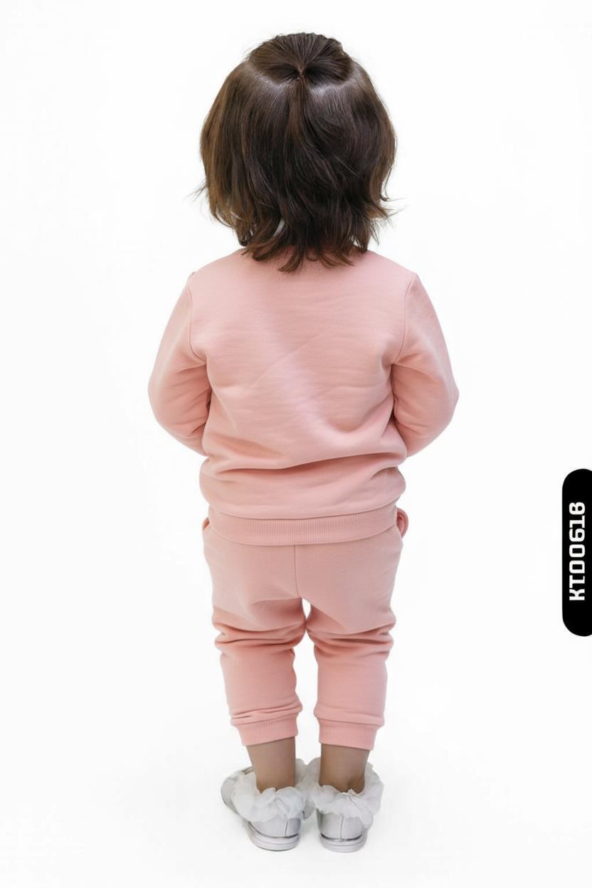 Kız Çocuk Eşofman Takım 1-4 Yaş 19604 Pembe - 2
