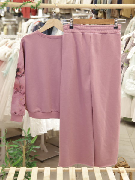 Kız Çocuk Eşofman Takım 8-14 Yaş 19304 Pembe - 4