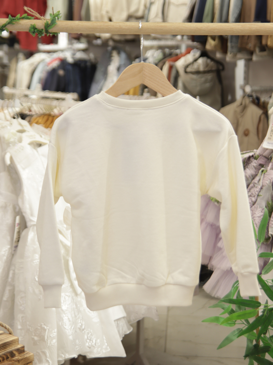 Kız Çocuk Sweatşirt 4-8 Yaş 39506 Krem - 8