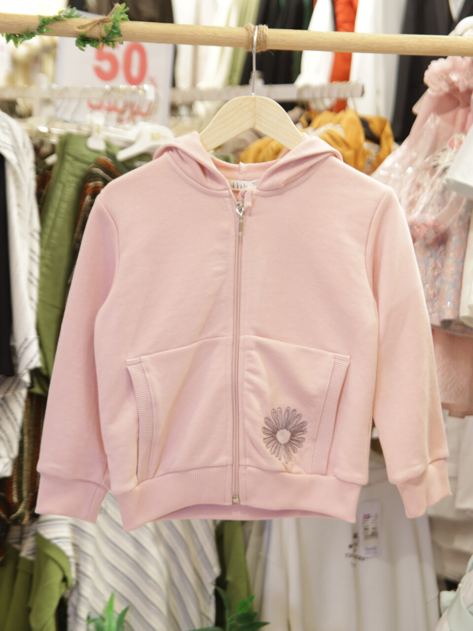 Kız Çocuk Eşofman Takım 4-8 Yaş 19501 Pudra - Kahverengi - 7