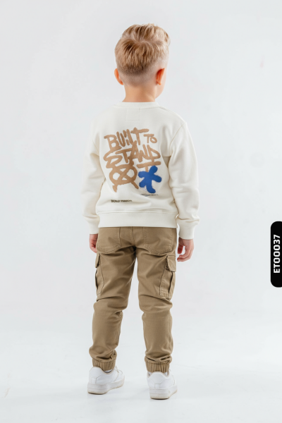 طقم بدلة مكون من قطعتين للأولاد من عمر 4 إلى 13 سنة SET0435 - 2