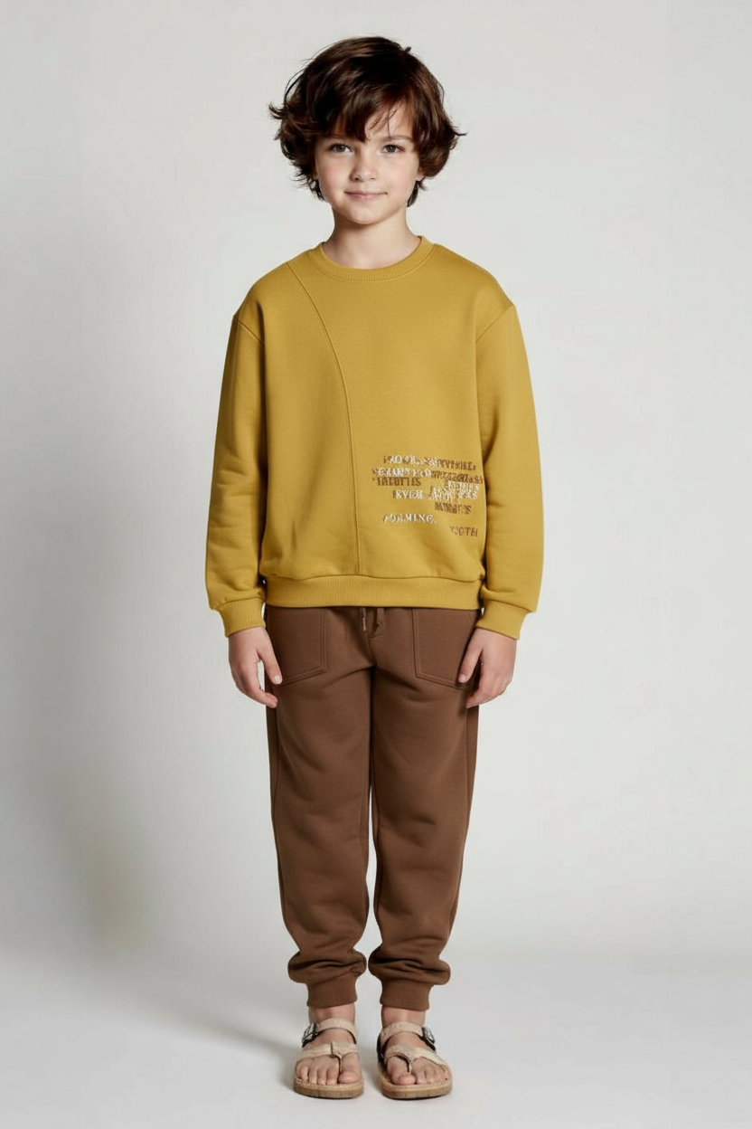 طقم بدلة مكون من قطعتين للأولاد من عمر 8 إلى 14 عامًا SET0437 - 1