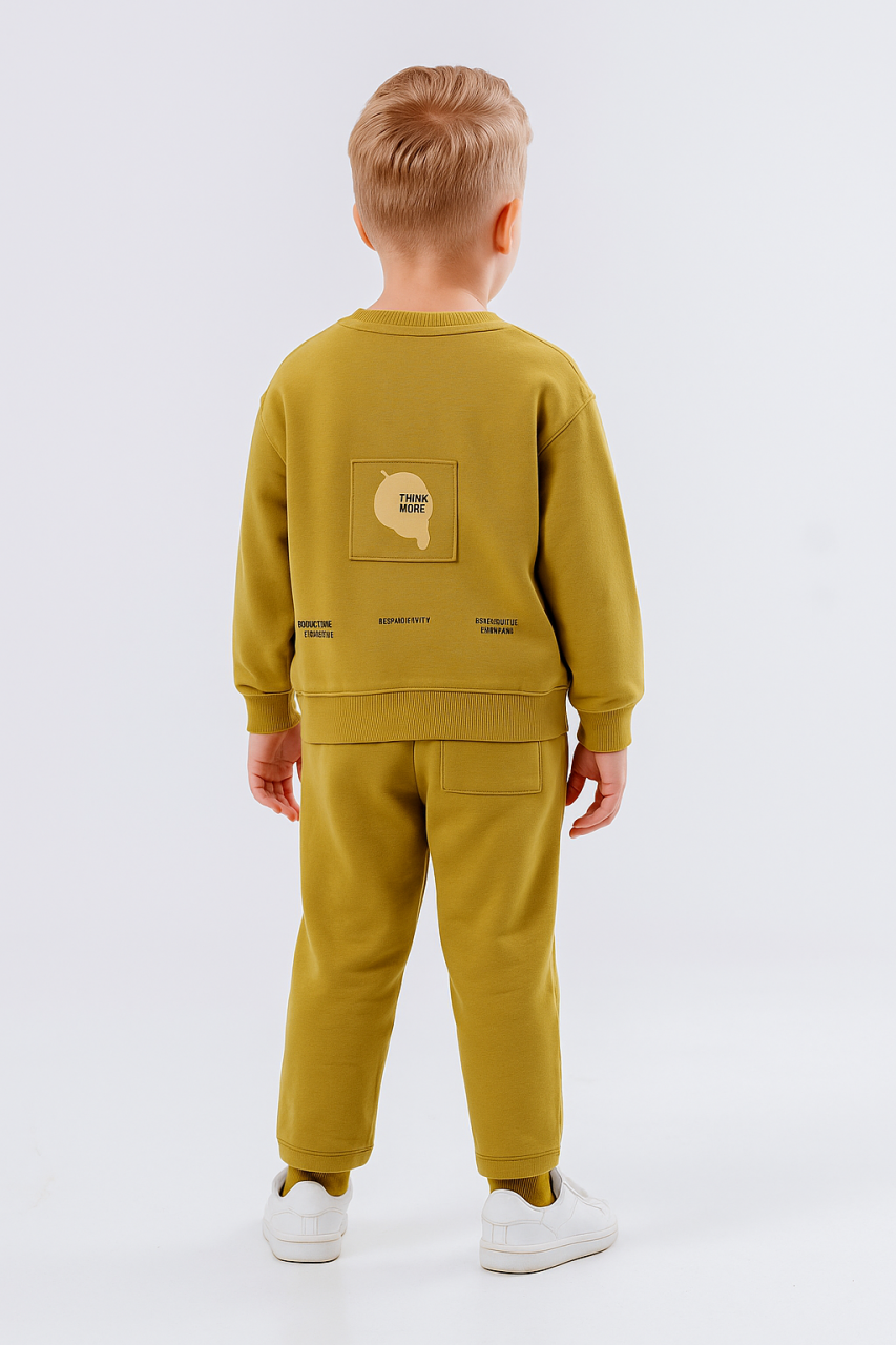 Erkek Çocuk 2'li Kombin Takmı 4-8 Yaş SET0443 Hardal - 2