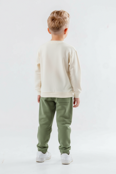 Erkek Çocuk 2'li Kombin Takmı 4-8 Yaş SET0449 Haki - 2