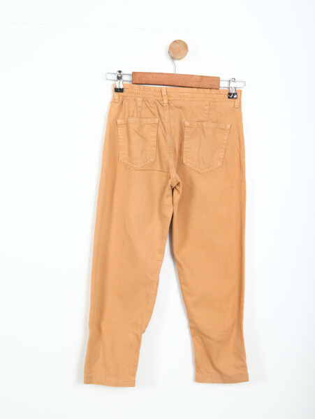 Pile Düğme Kız Pantalon 8-14 Yaş 51722 Krem - 4