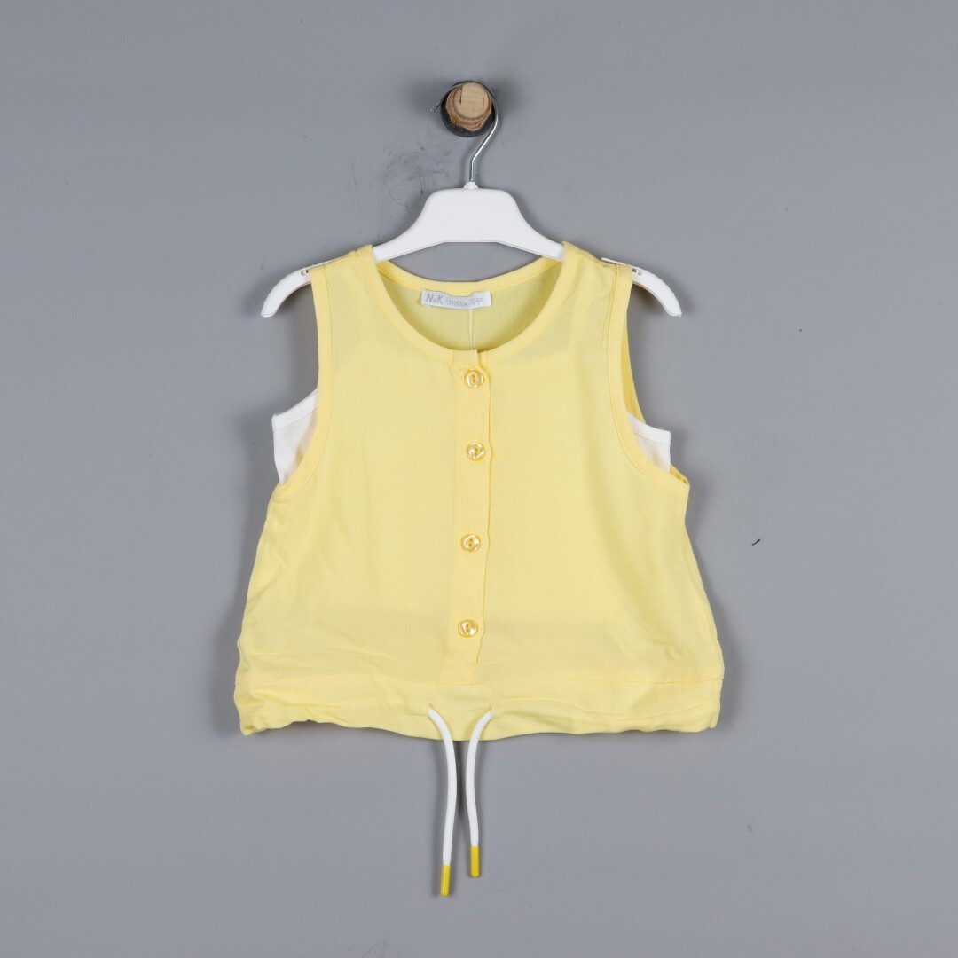 P-003461 (nk 32503) Kız Lets Go 2lı Bluz 4-8 Yaş Sarı - 2