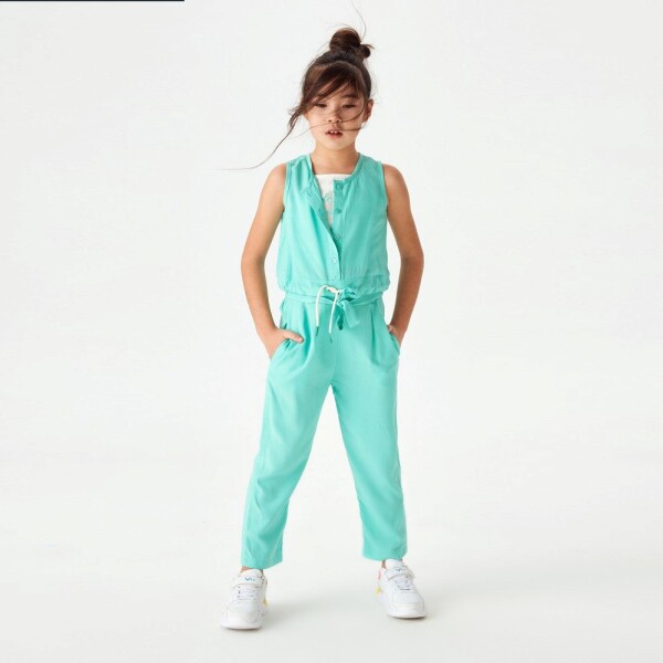 P-003461 (nk 32503) Kız Lets Go 2lı Bluz 4-8 Yaş Yeşil - Ekru 