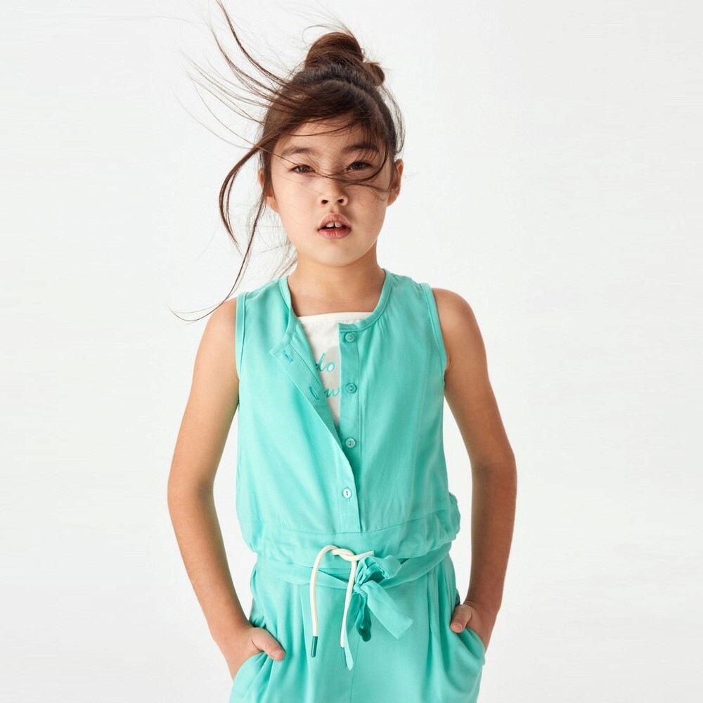 P-003461 (nk 32503) Kız Lets Go 2lı Bluz 4-8 Yaş Yeşil - Ekru - 2