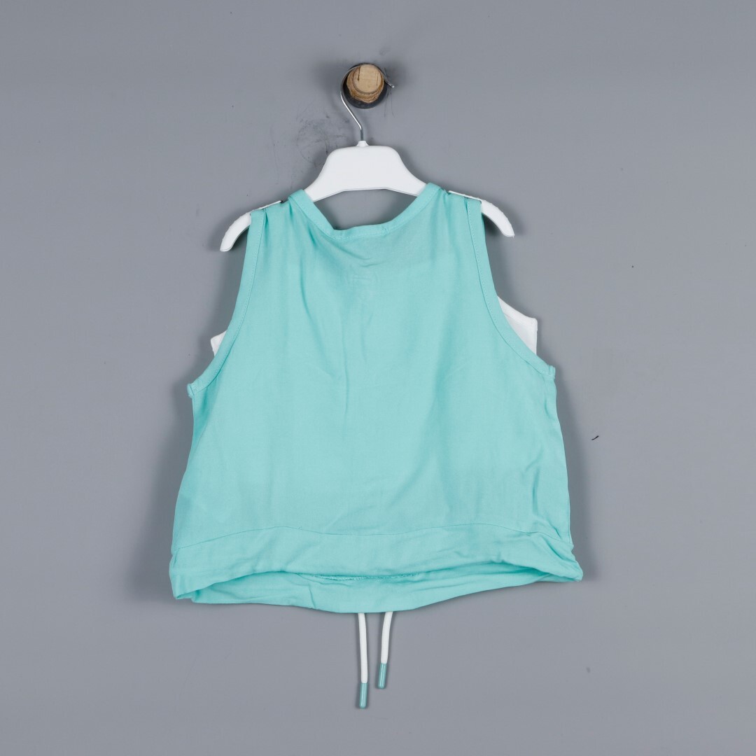 P-003461 (nk 32503) Kız Lets Go 2lı Bluz 4-8 Yaş Yeşil - Ekru - 4