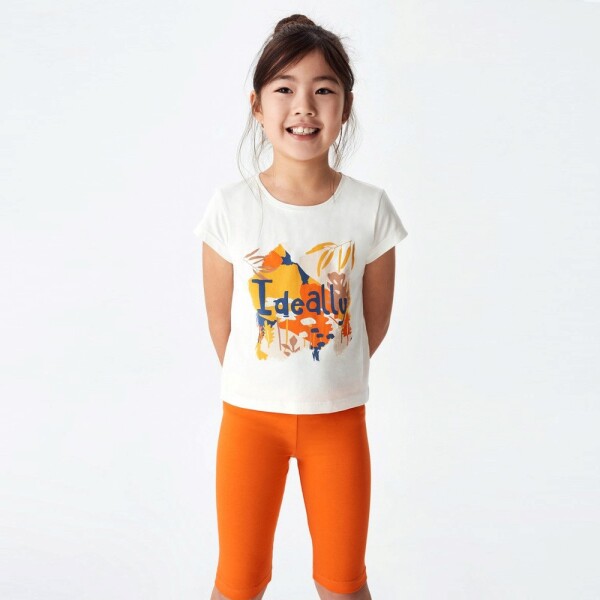 P-003491 (nk 32358) Kız İdeally Badi 8-14 Yaş Ekru - Oranj - 2