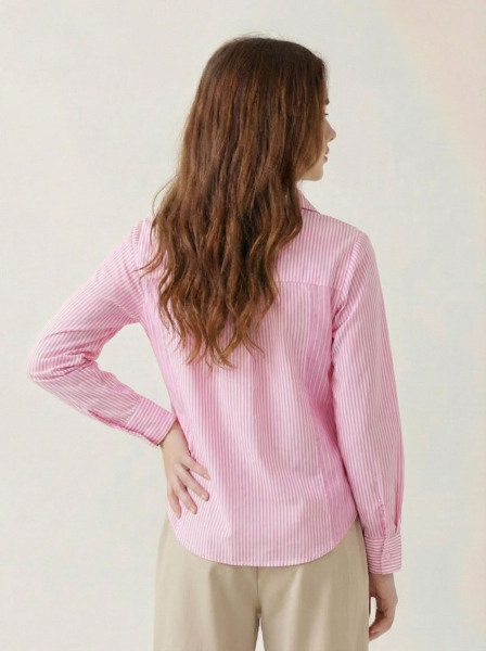 Kız Çocuk Gömlek 4-8 Yaş 38559 Pembe - 2