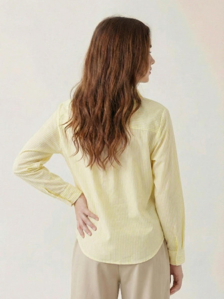 Kız Çocuk Gömlek 4-8 Yaş 38559 Sarı - 2