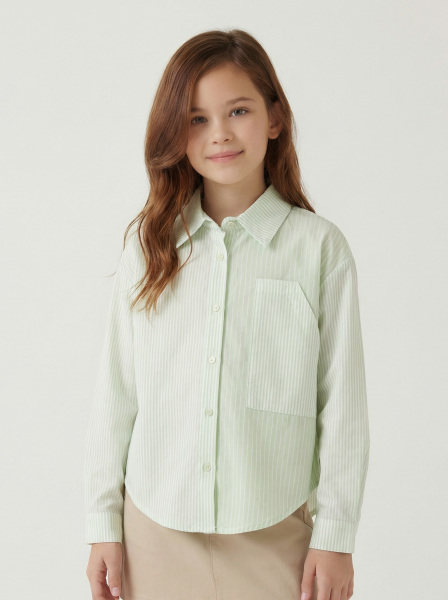 Kız Çocuk Gömlek 4-8 Yaş 38559 Mint - NK KİDS
