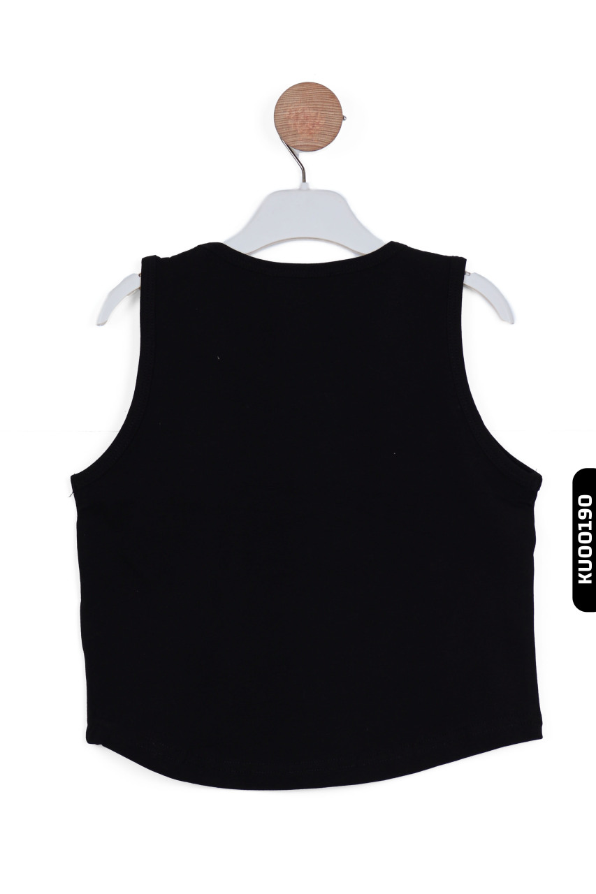 Kız Çocuk Bluz 8-14 Yaş 36401 Siyah - 3