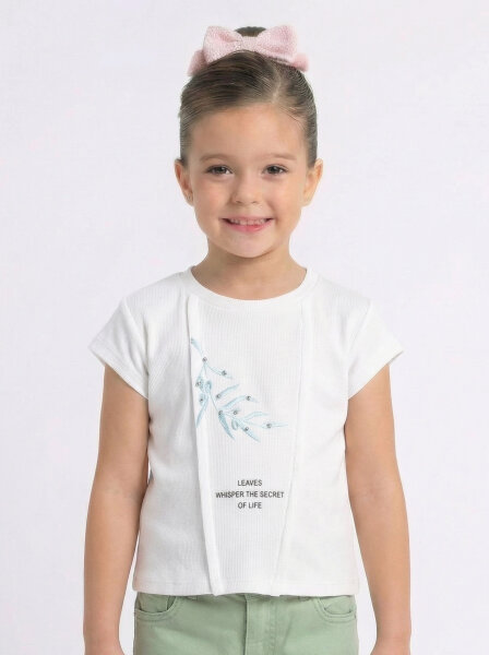 تي شيرت بناتي من عمر 4 إلى 8 سنوات 38510 - NK KİDS