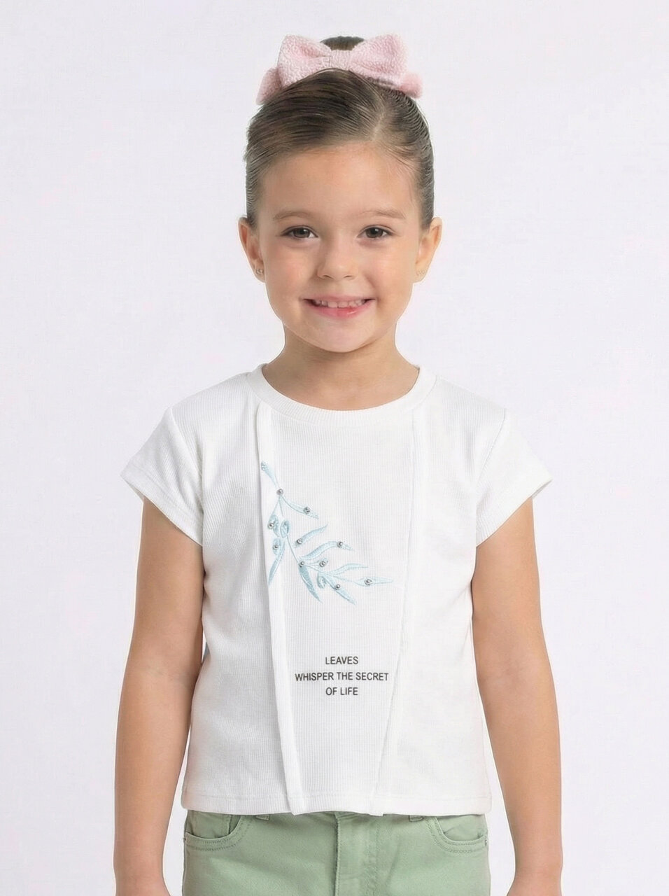 تي شيرت بناتي من عمر 4 إلى 8 سنوات 38510 - 1