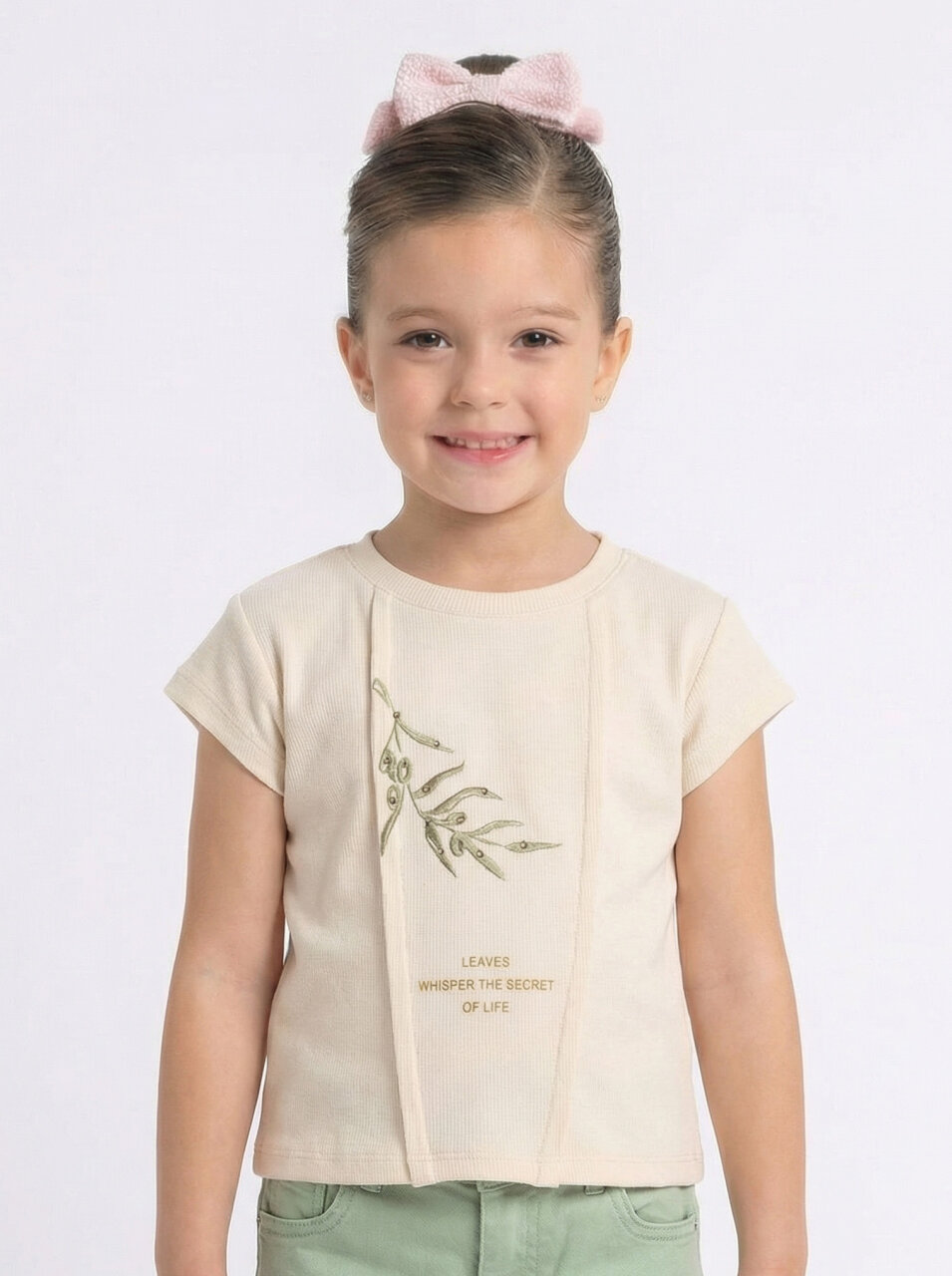 تي شيرت بناتي من عمر 4 إلى 8 سنوات 38510 - 1