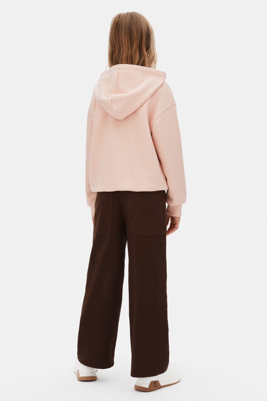 Kız Çocuk Sweatşirt 8-14 Yaş 39323 Pudra - 5