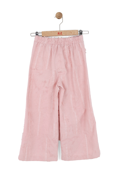 Kız Çocuk Pantolon 4-8 Yaş 51519 Pudra - 5