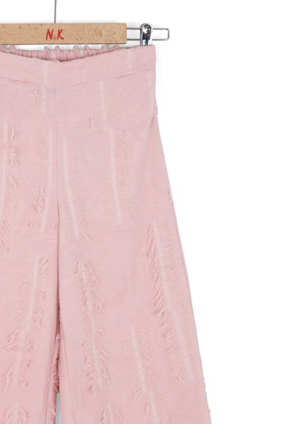 Kız Çocuk Pantolon 4-8 Yaş 51519 Pudra - 6